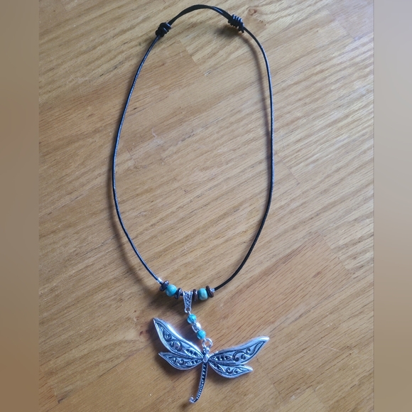 Handmade Boho Dragonfly Necklace - Picture 7 of 7
